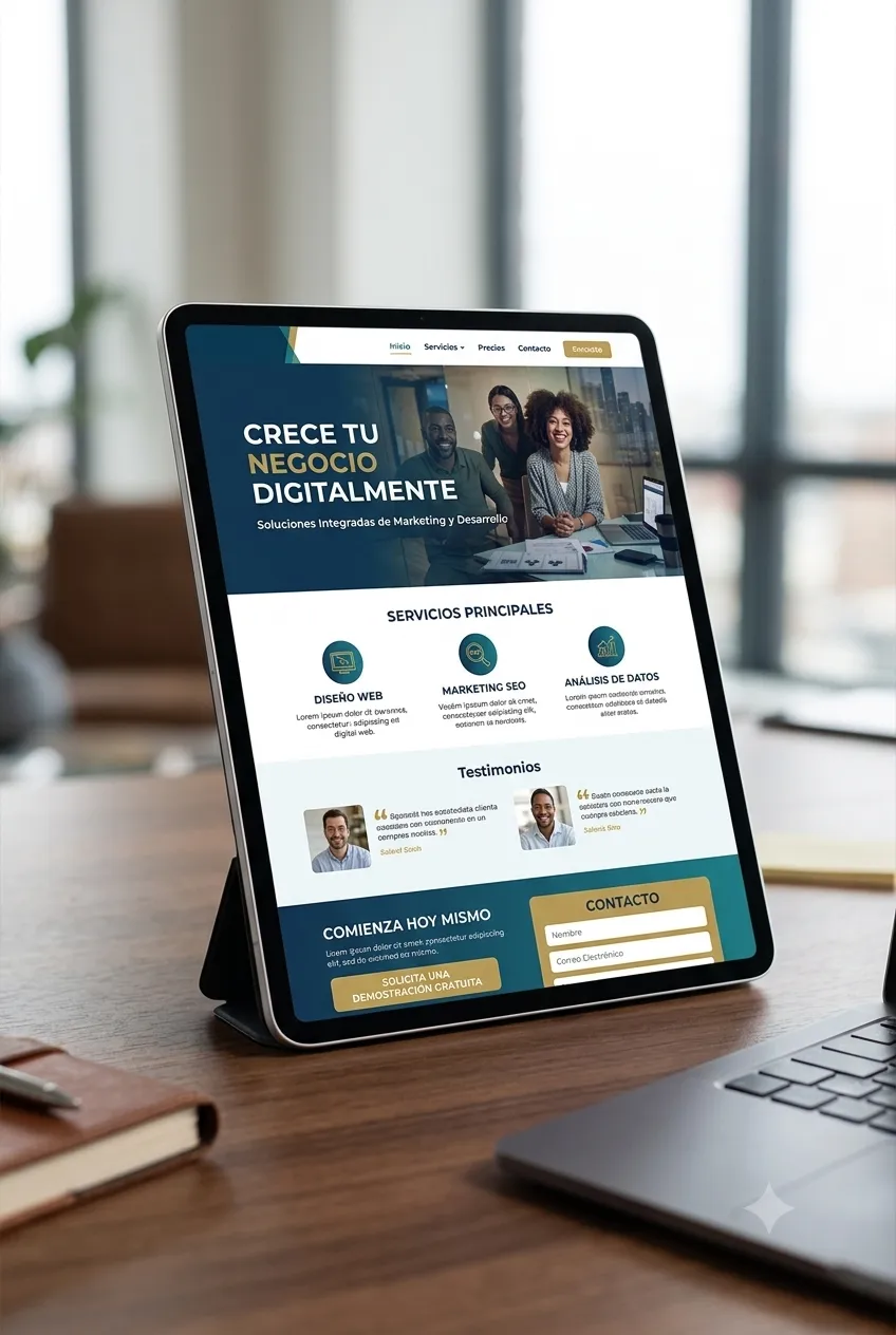 Imagen de diseño de landing pages para campañas de conversión