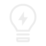  Ícono de bombilla representando concepto creativo y desarrollo de identidad visual